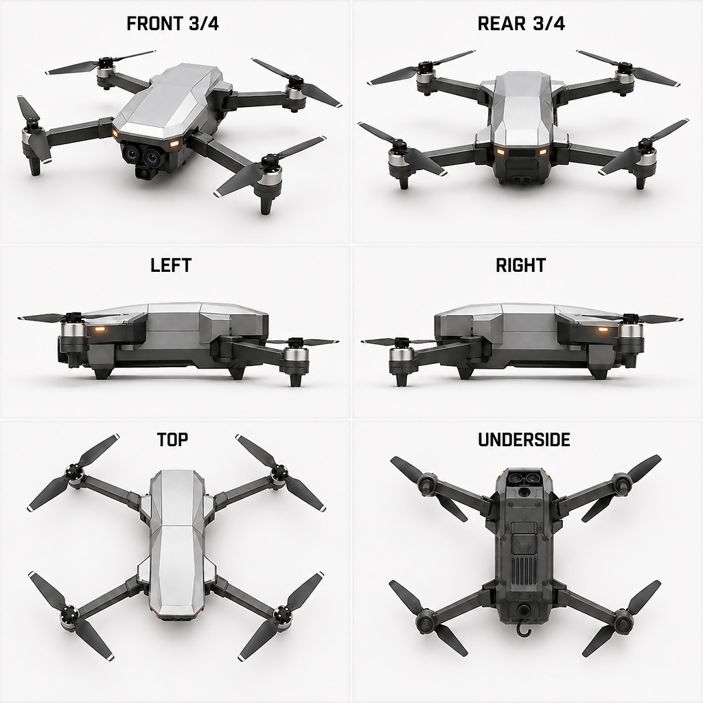 Hcqgbn ThermoScout X40 profesionální inspekční dron s 4K kamerou a termovizí
