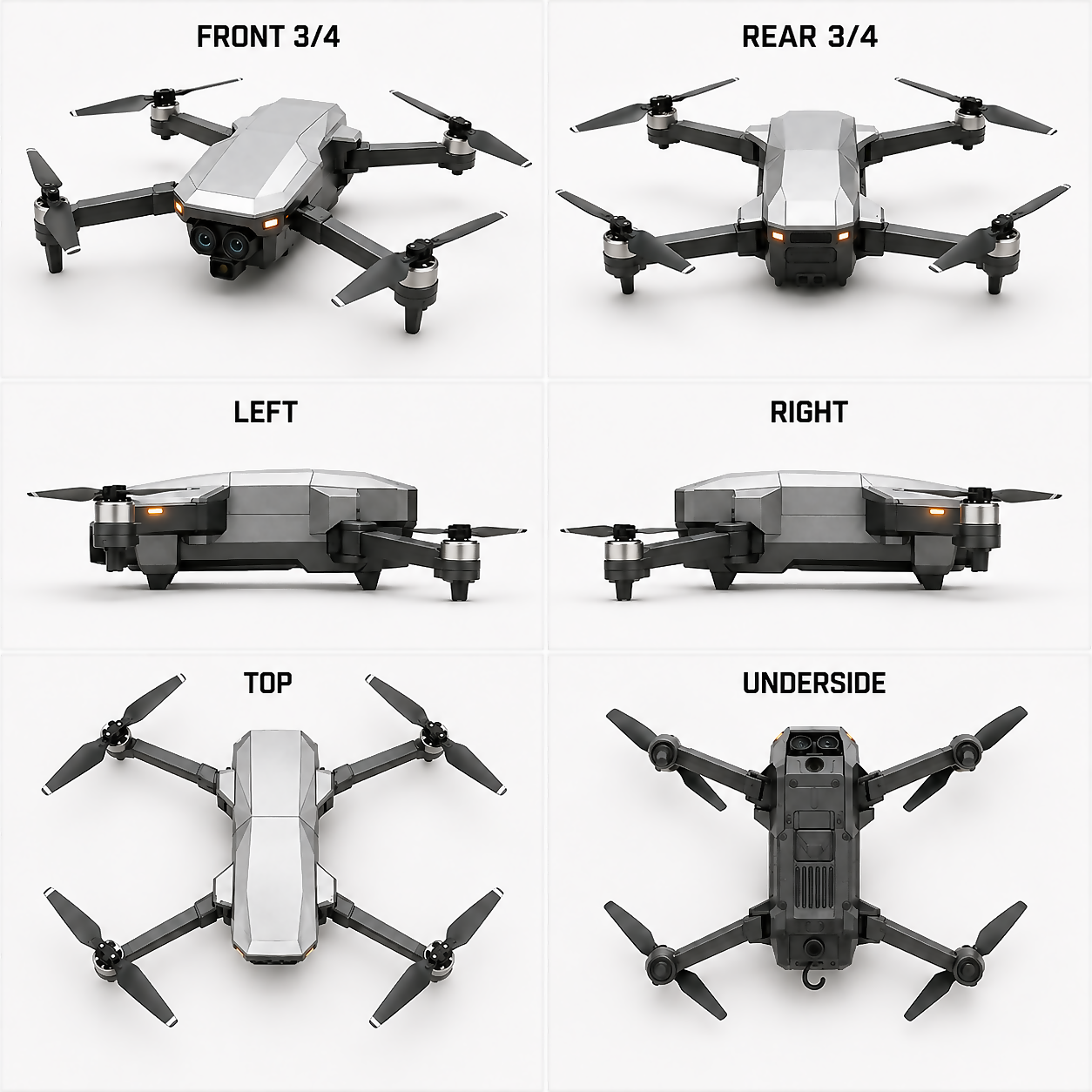 Hcqgbn ThermoScout X40 profesionální inspekční dron s 4K kamerou a termovizí