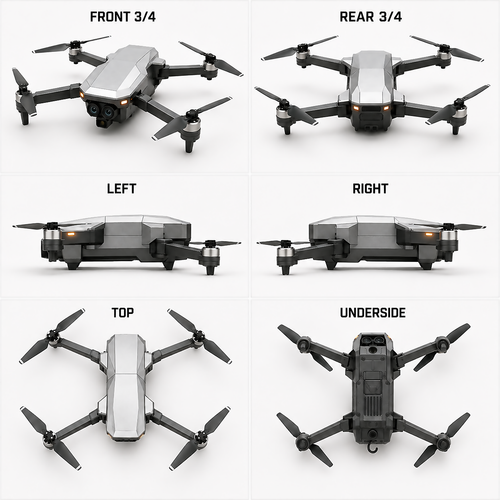 Hcqgbn ThermoScout X40 profesionální inspekční dron s 4K kamerou a termovizí