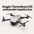 Hcqgbn ThermoScout X55 profesionální inspekční dron s 8K kamerou, termovizí a inteligentním sledováním tepla