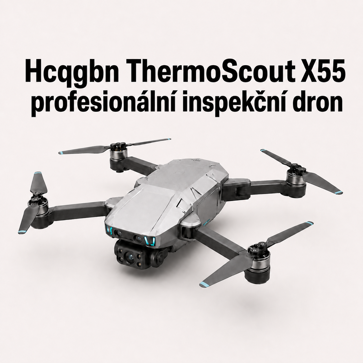 Hcqgbn ThermoScout X55 profesionální inspekční dron s 8K kamerou, termovizí a inteligentním sledováním tepla